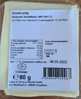 Mängden socker i Gouda jung