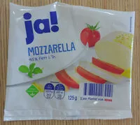 Mängden socker i Mozzarella, 45% Fett i. Tr.