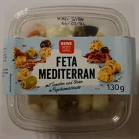 Mängden socker i Feta Mediterran mit Tomaten und Oliven in Paprikamarinade