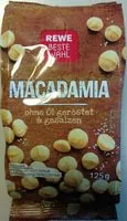Mängden socker i Macadamia ohne Öl geröstet & gesalzen