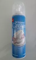 Mängden socker i Whipped Cream panna spray