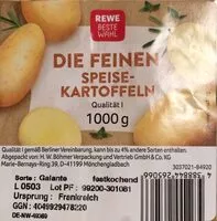 Mängden socker i Die feinen Speisekartoffeln, Qualität I, festkochend