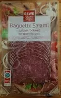 Mängden socker i Baguette Salami luftgetrocknet