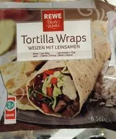 Mängden socker i Weizen Tortillas mit Leinsamen
