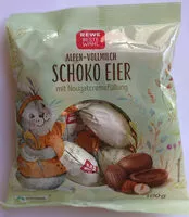 Mängden socker i Schokoeier mit Nougatcremefüllung