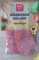 Mängden socker i Hähnchen Salami mit Pflanzenfett