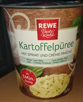 Mängden socker i Kartoffelpüree mit Spinat und Crème Fraîche