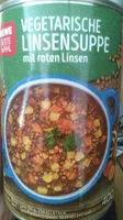 Mängden socker i Suppe - Vegetarische Linsensuppe mit roten Linsen