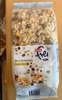 Mängden socker i Bio Früchtemüsli glutenfrei