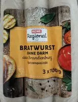Mängden socker i Bratwurst ohne Darm