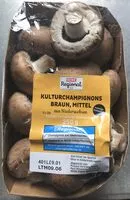 Mängden socker i Kulturchampignons, braun, mittel