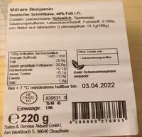 Mängden socker i Käse