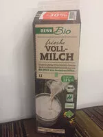 Mängden socker i Rewe Bio frische Vollmilch