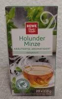 Mängden socker i Holunder Minze Kräutertee aromatisiert (würzig & frisch)