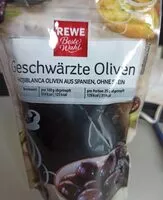 Mängden socker i Geschwärzte Oliven