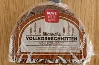 Mängden socker i Rheinische Vollkornschnitten Vollkornbrot