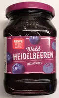 Mängden socker i Waldheidelbeeren, gezuckert