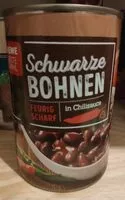 Mängden socker i Schwarze Bohnen in Chilisauce