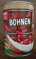 Mängden socker i Chili-Bohnen, feurig-scharf