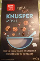 Mängden socker i Knusper Müsli Triple Choc