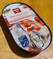 Mängden socker i Heringsfilets in Tomatensauce