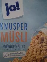 Mängden socker i Knusper Müsli