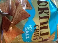 Mängden socker i Tortilla Chips mit Salz