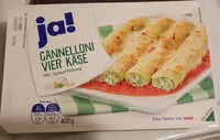 Mängden socker i Ja! Cannelloni vier Käse
