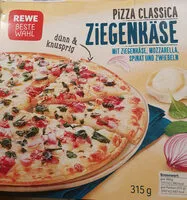 Mängden socker i Pizza Classica Ziegenkäse