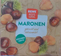Mängden socker i Maronen gekocht und vakuumiert