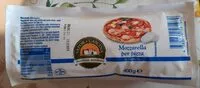 Mängden socker i Mozzarella per pizza