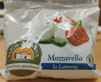 Mängden socker i Mozzarella la Latteria