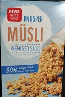 Mängden socker i Knusper Müsli