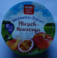 Mängden socker i Weidemilch-Joghurt Pfirsich-Maracuja