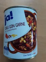 Mängden socker i Dosen, versch. Sorten Chili Con Carne