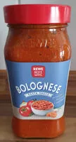 Mängden socker i Bolognese Pasta Sauce
