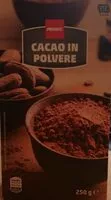 Mängden socker i Cacao in polvere