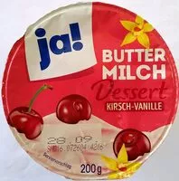 Mängden socker i Buttermilch Dessert Kirsch-Vanille
