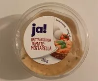 Mängden socker i Brotaufstrich Tomate-Mozarella
