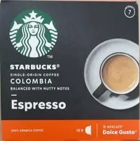 Mängden socker i Starbugs espresso colombia