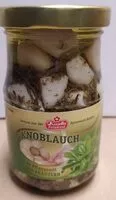 Mängden socker i Knoblauch in Pflanzenöl mit Kräutern