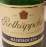 Mängden socker i Rotkäppchen, halbtrocken