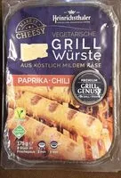 Mängden socker i Vegatrische Grillwürste, Paprika Chili