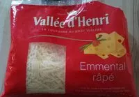 Mängden socker i Emmental Râpé