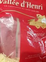 Mängden socker i Emmentaler Râpé Vallée D'Henri 1 KG, 1 Pièce