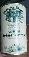 Mängden socker i Grüne Bohneneintopf mit Schweinefleisch