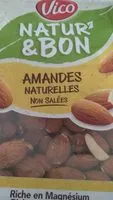 Mängden socker i Amandes non salés