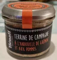 Mängden socker i Terrine de campagne à l'andouillette de Guémené et aux pommes