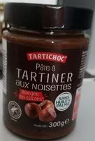 Mängden socker i Pâte à tartiner aux noisettes