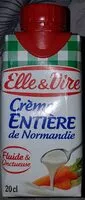 Mängden socker i Crème entière de Normandie